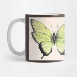 Green Lime Butterfly Mug